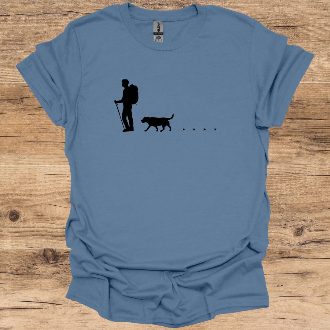Walking Man & Dog T-Shirt