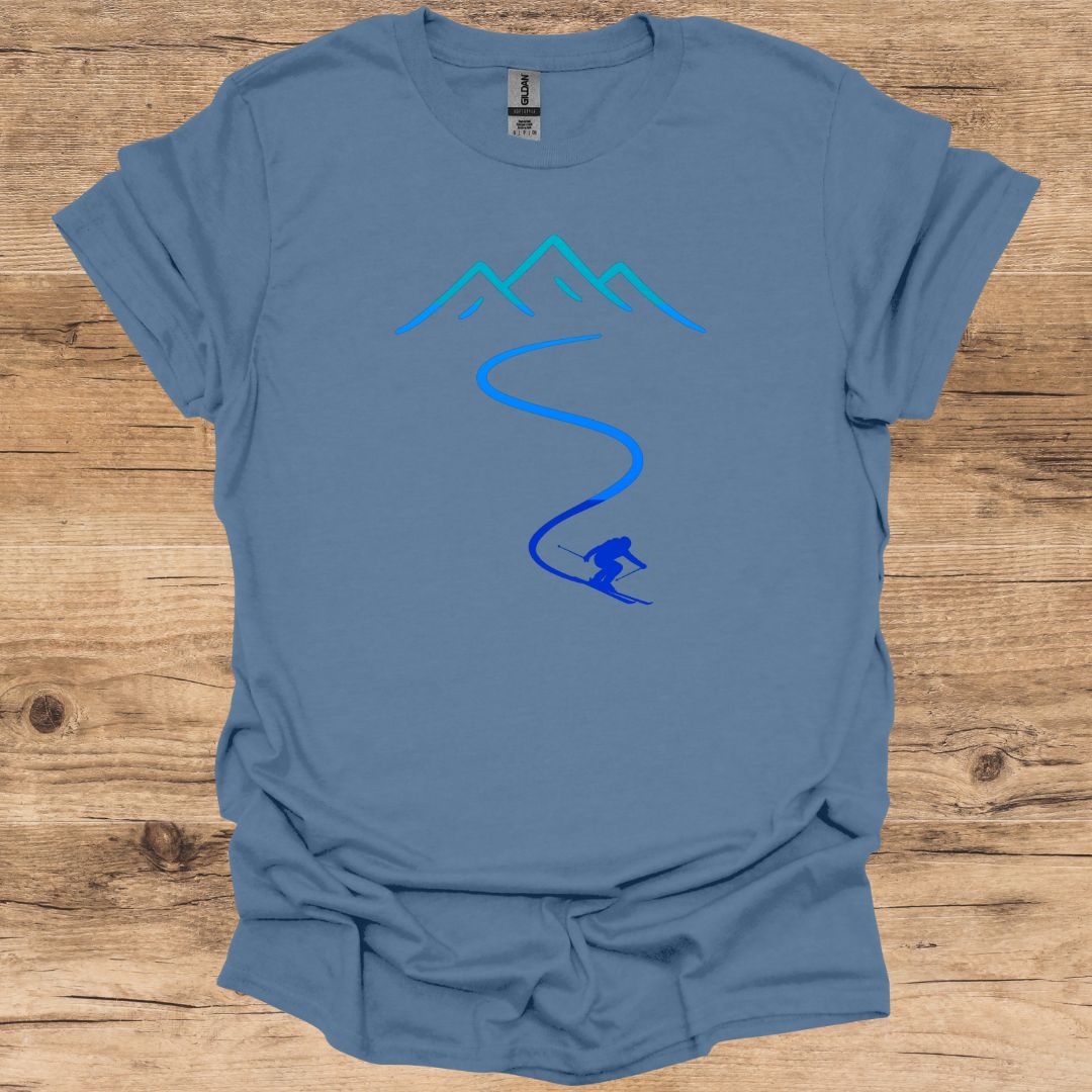 Ski Path_Neon T-Shirt