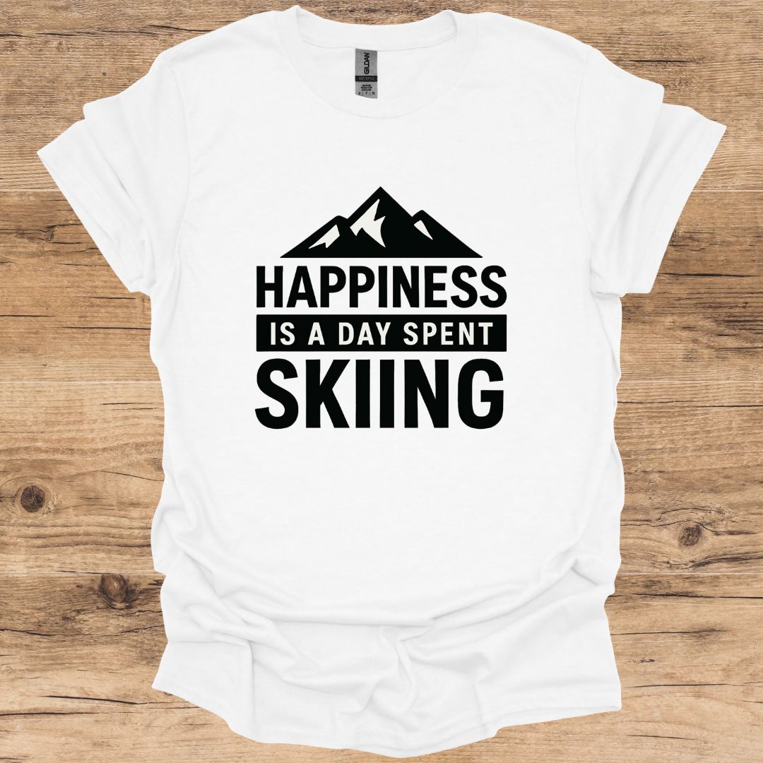 Happiness_Day Spent Skiing T-Shirt
