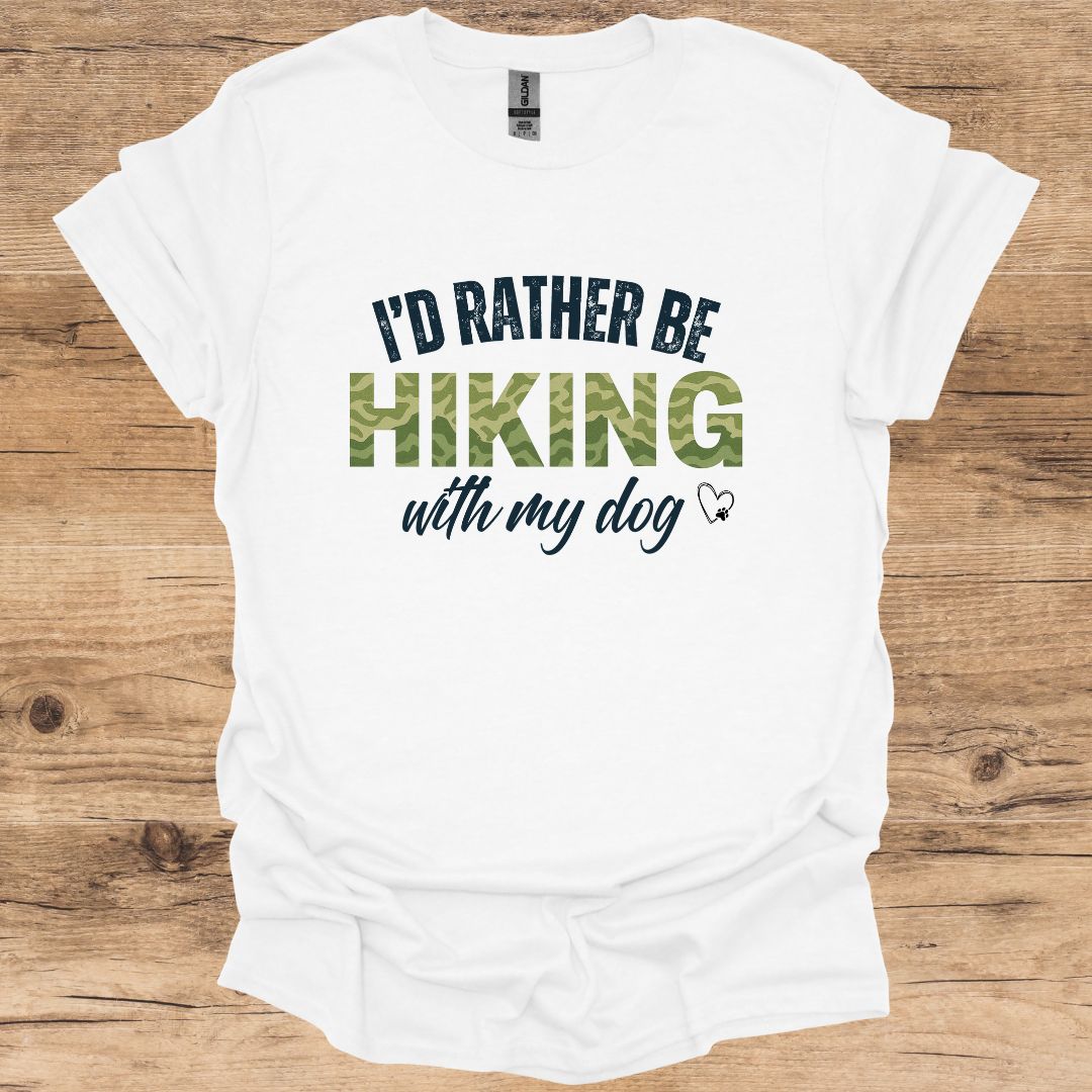 I'd Rather be Hiking_Dog T-Shirt