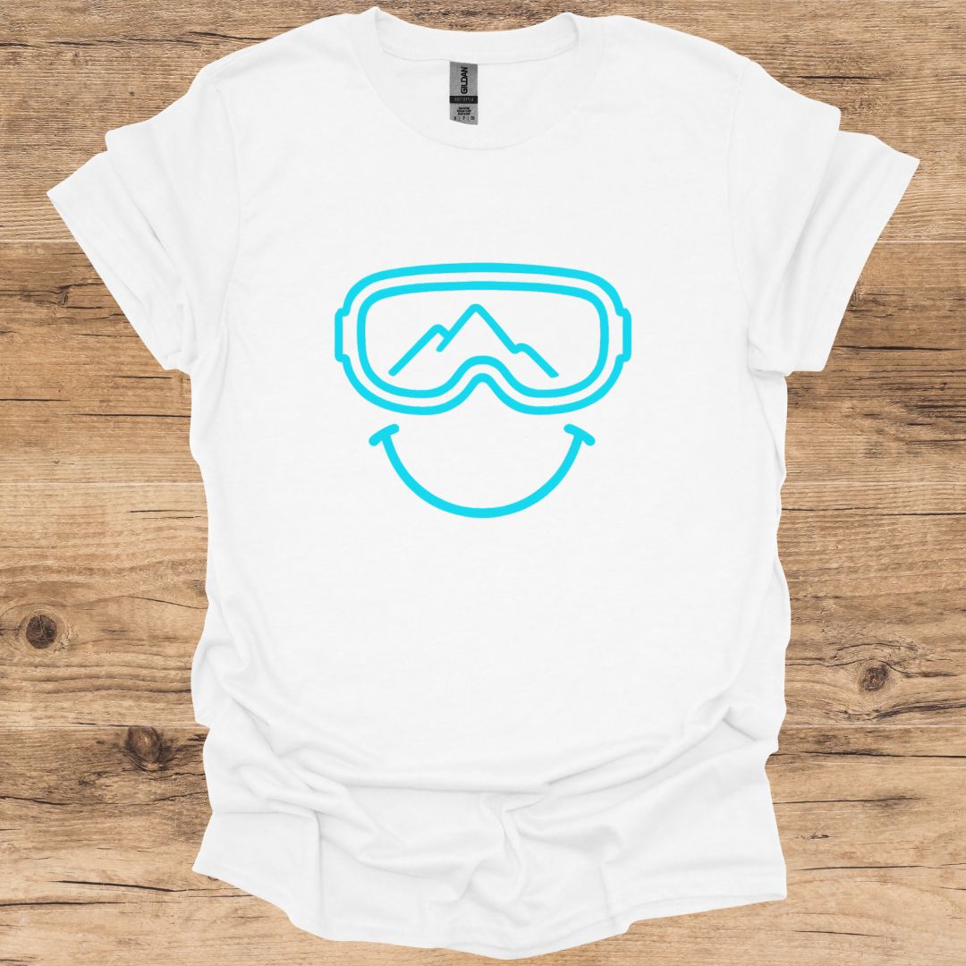Smile Blue Goggles T-Shirt