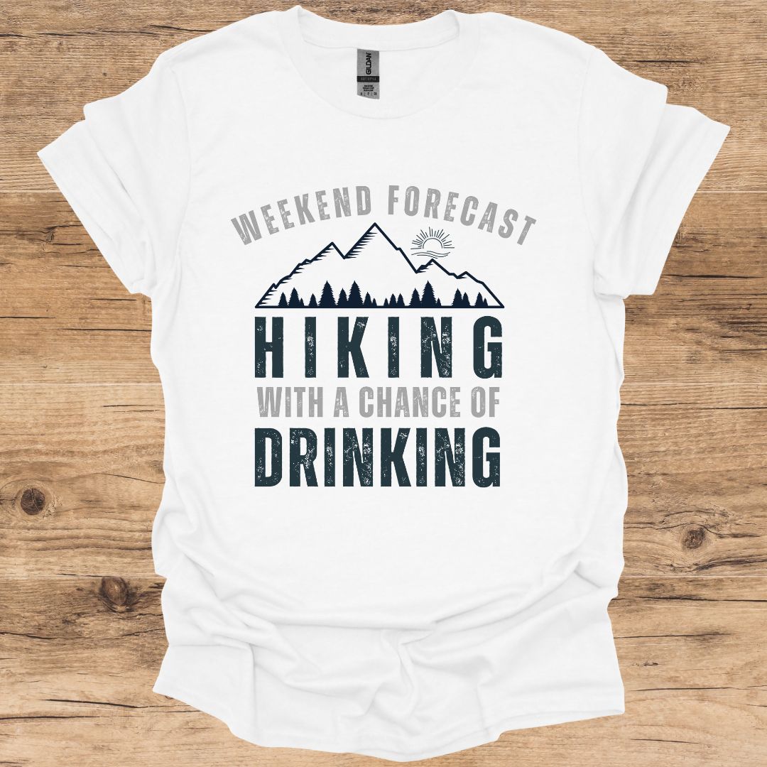 Weekend Forecast_Hiking T-Shirt