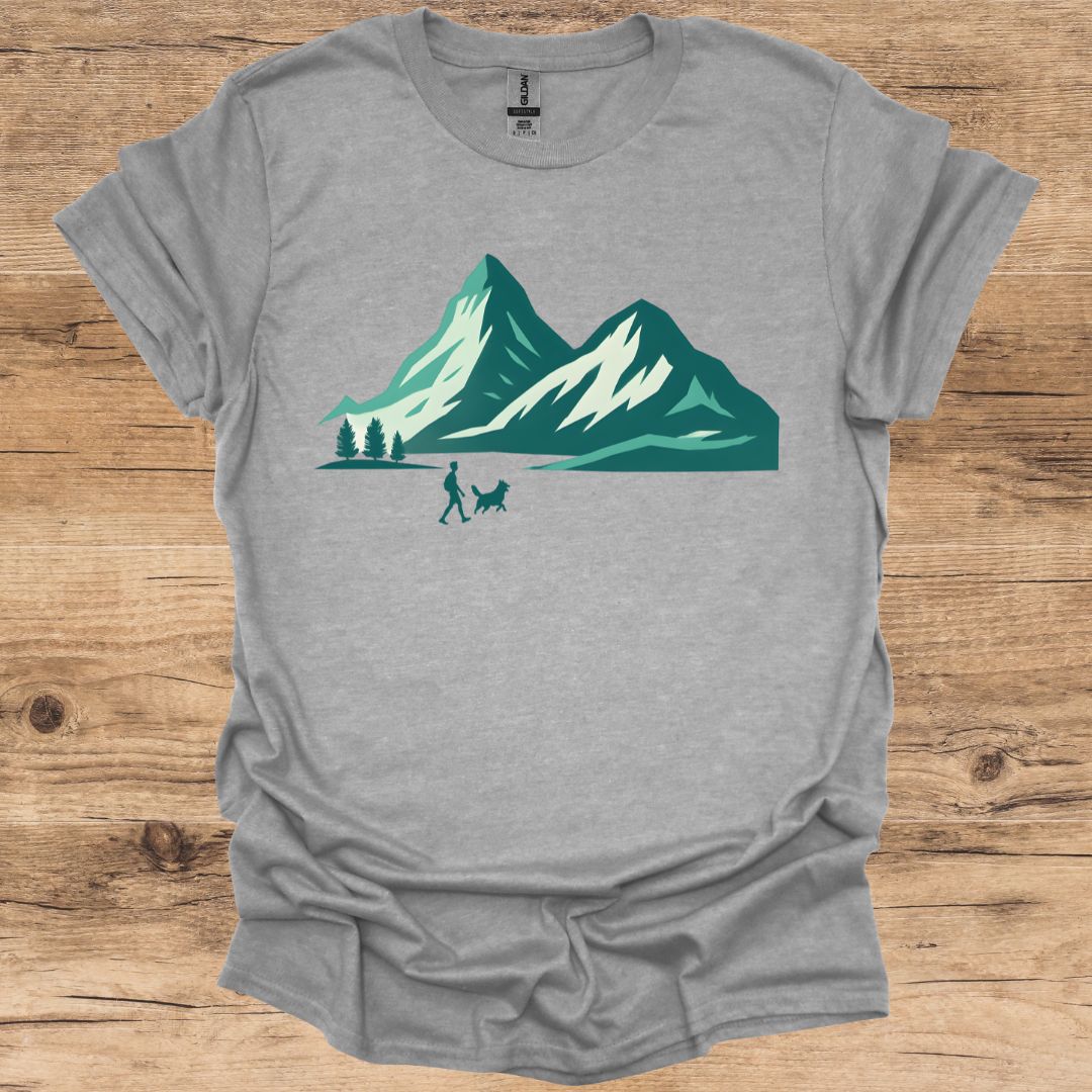 Mountain Dog Walking T-Shirt