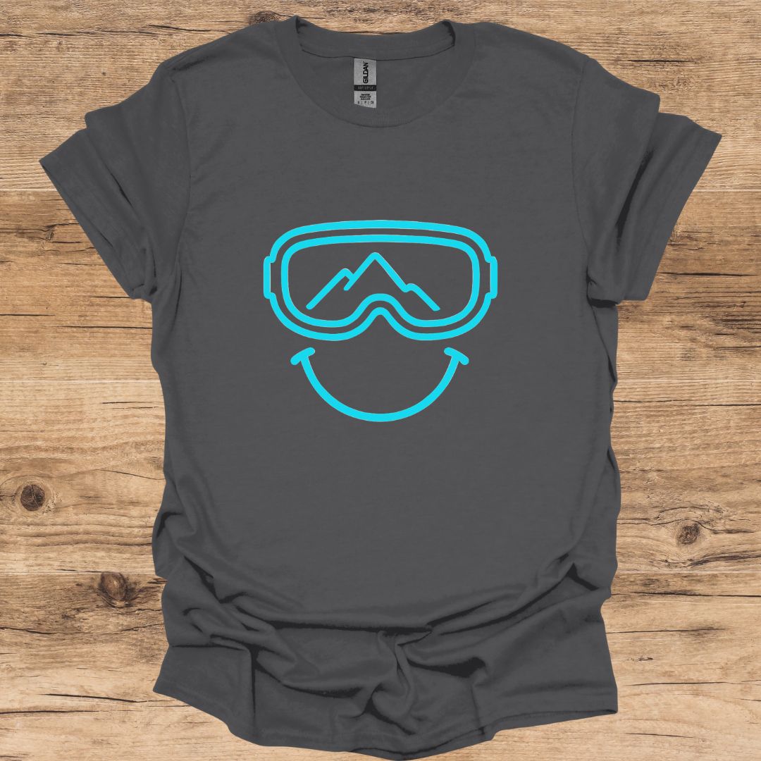 Smile Blue Goggles T-Shirt