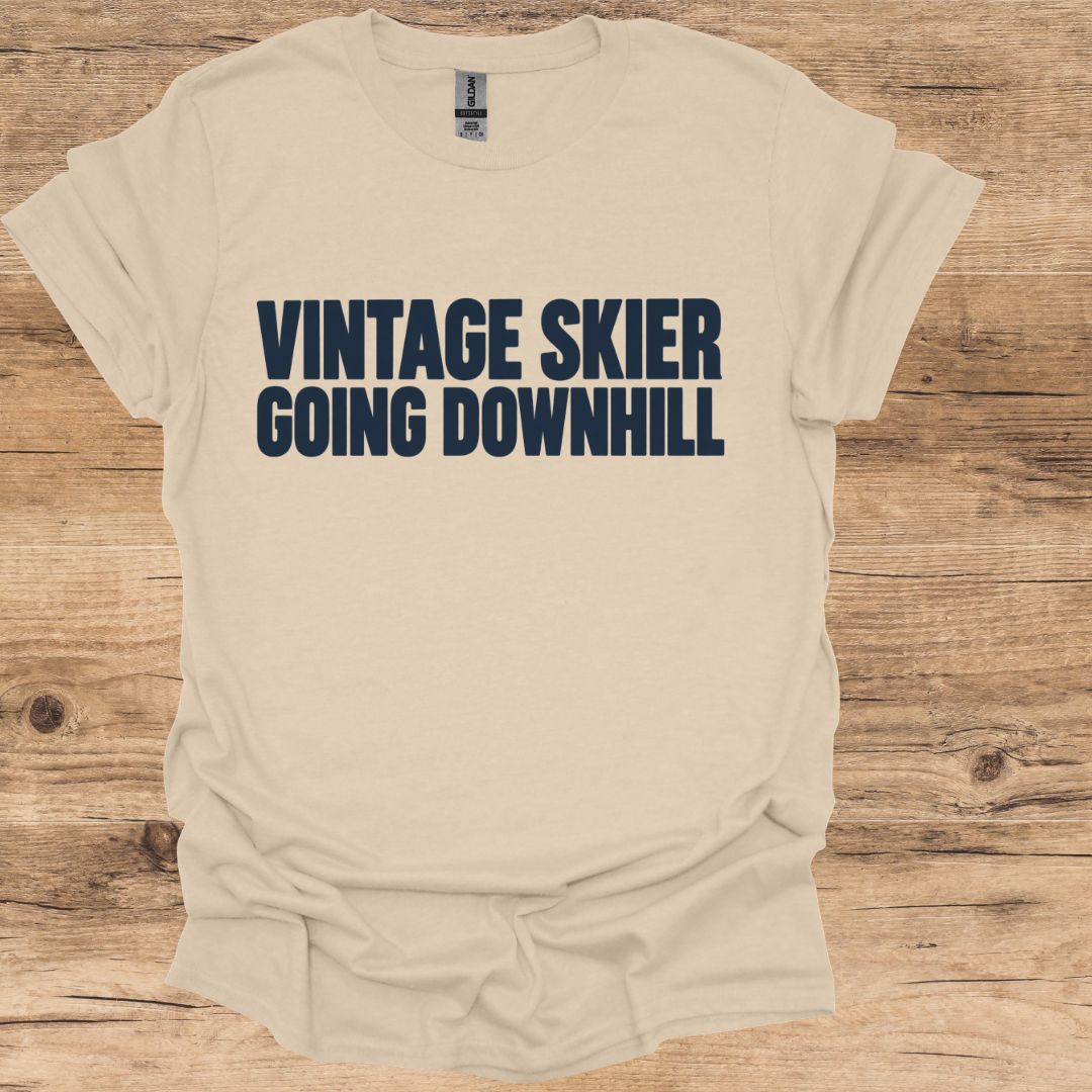 Vintage Skier Downhill T-Shirt