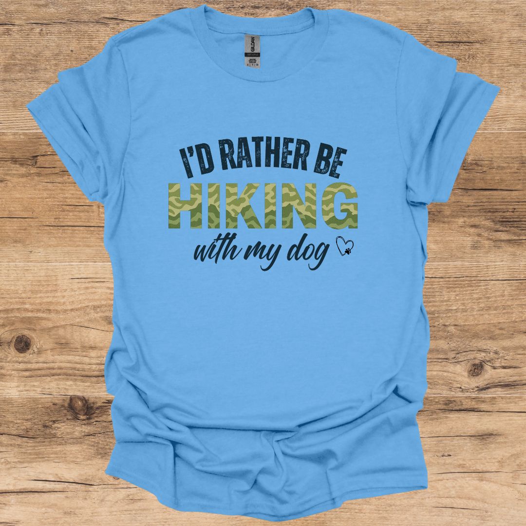 I'd Rather be Hiking_Dog T-Shirt