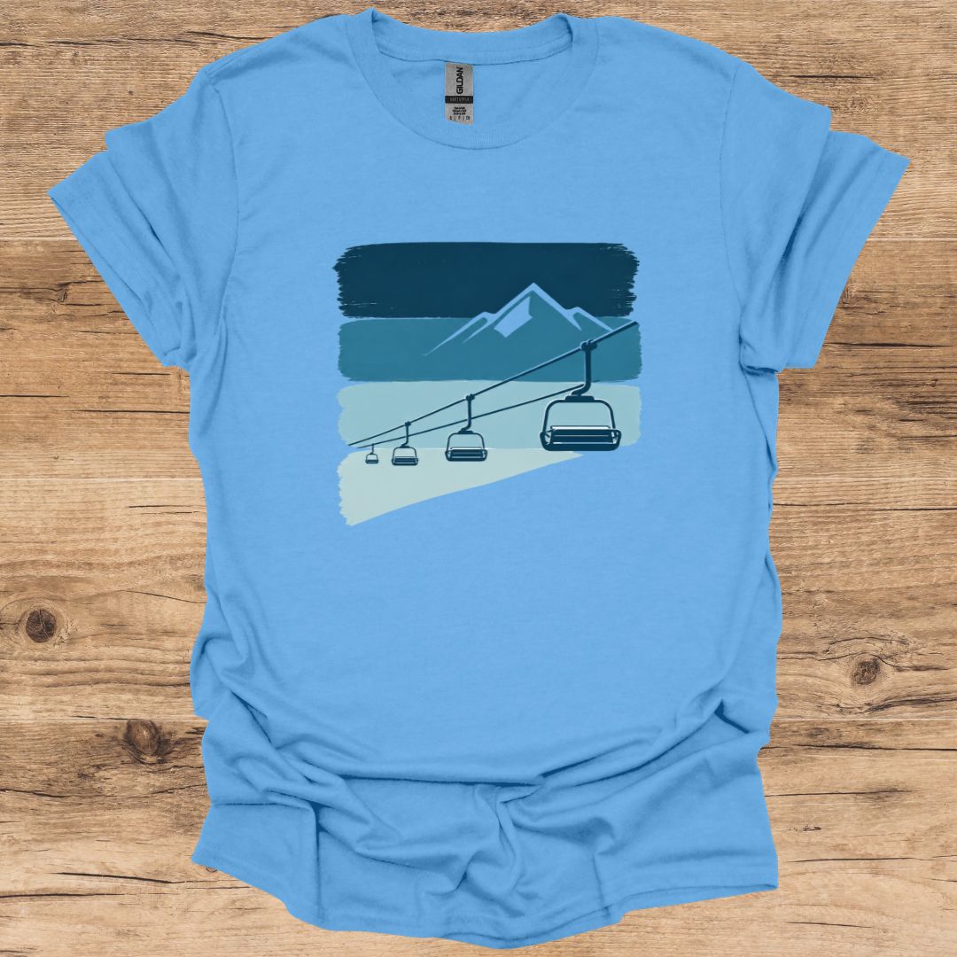 Brushstroke Skis T-Shirt