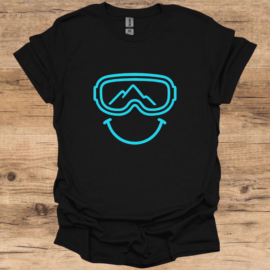 Smile Blue Goggles T-Shirt