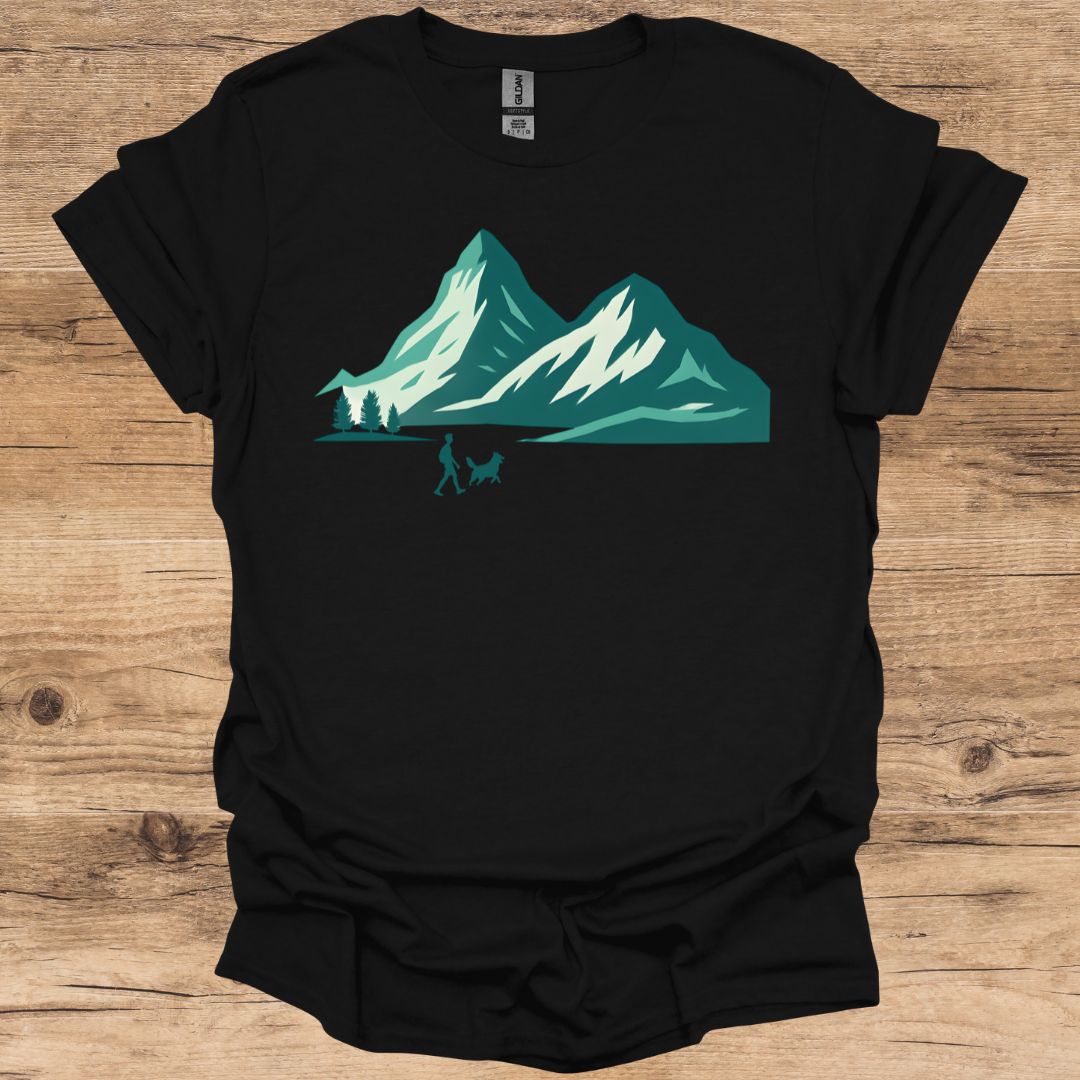 Mountain Dog Walking T-Shirt