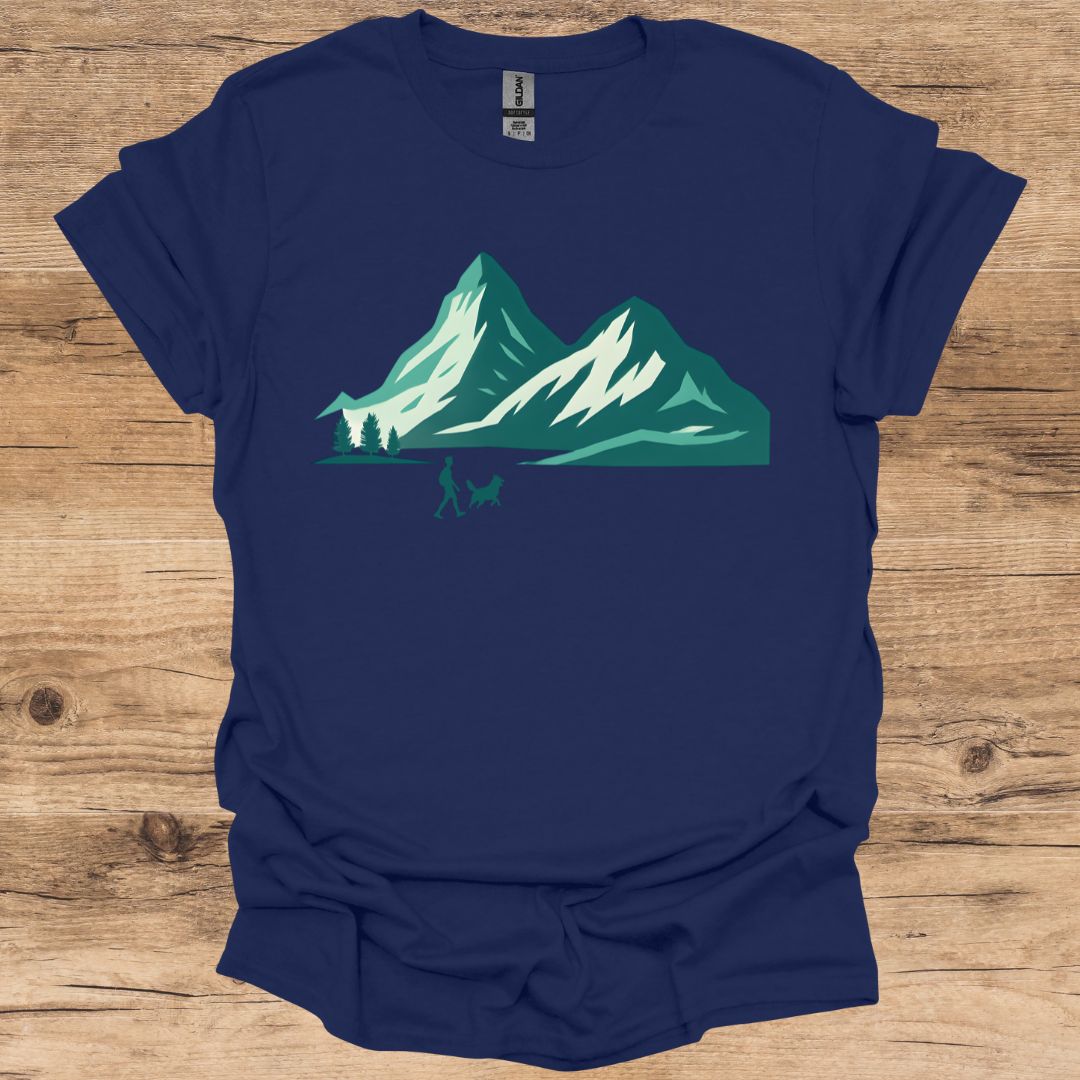 Mountain Dog Walking T-Shirt