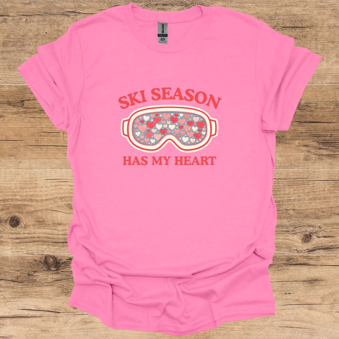 Ski Season Heart T-Shirt