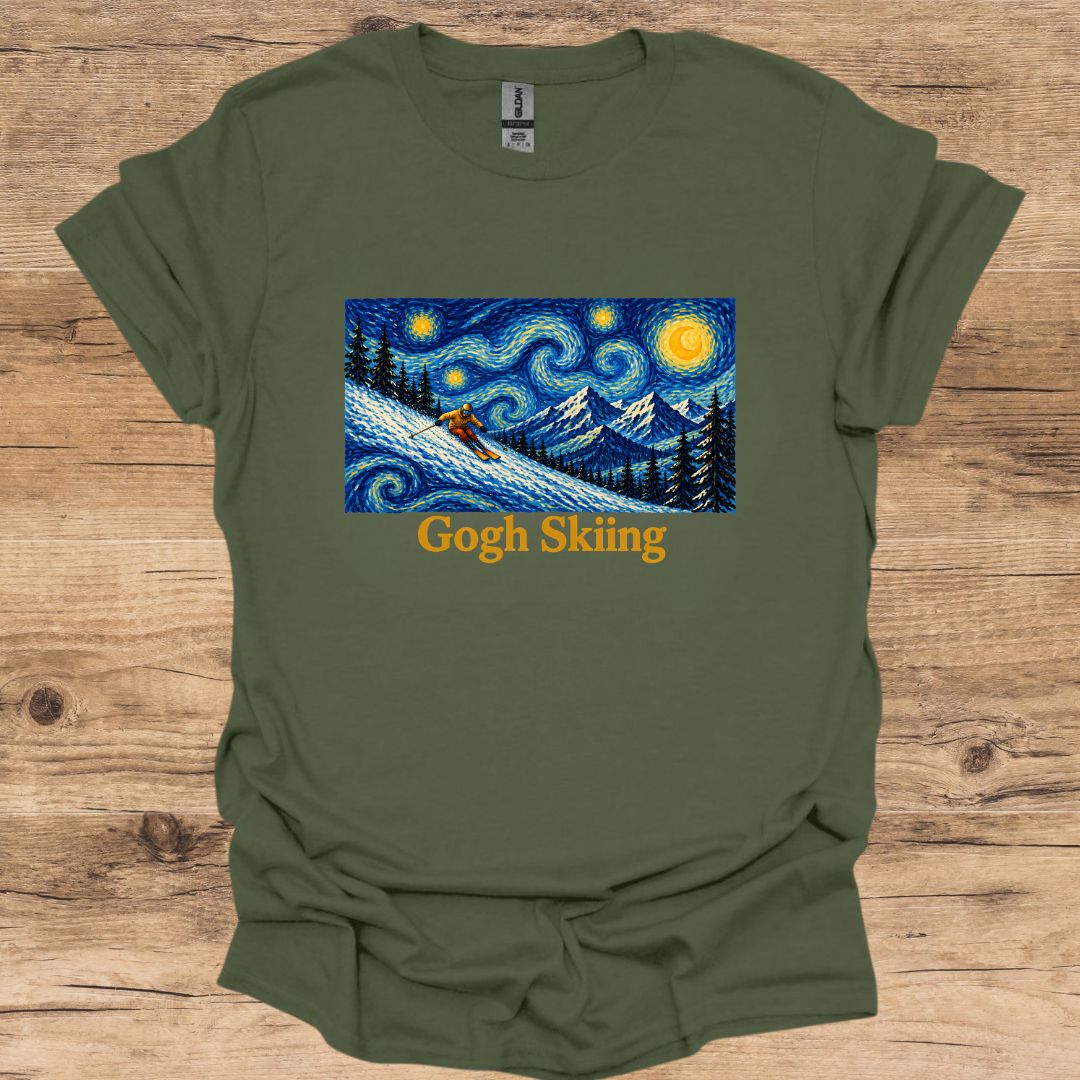 Gogh Skiing Ski T-Shirt