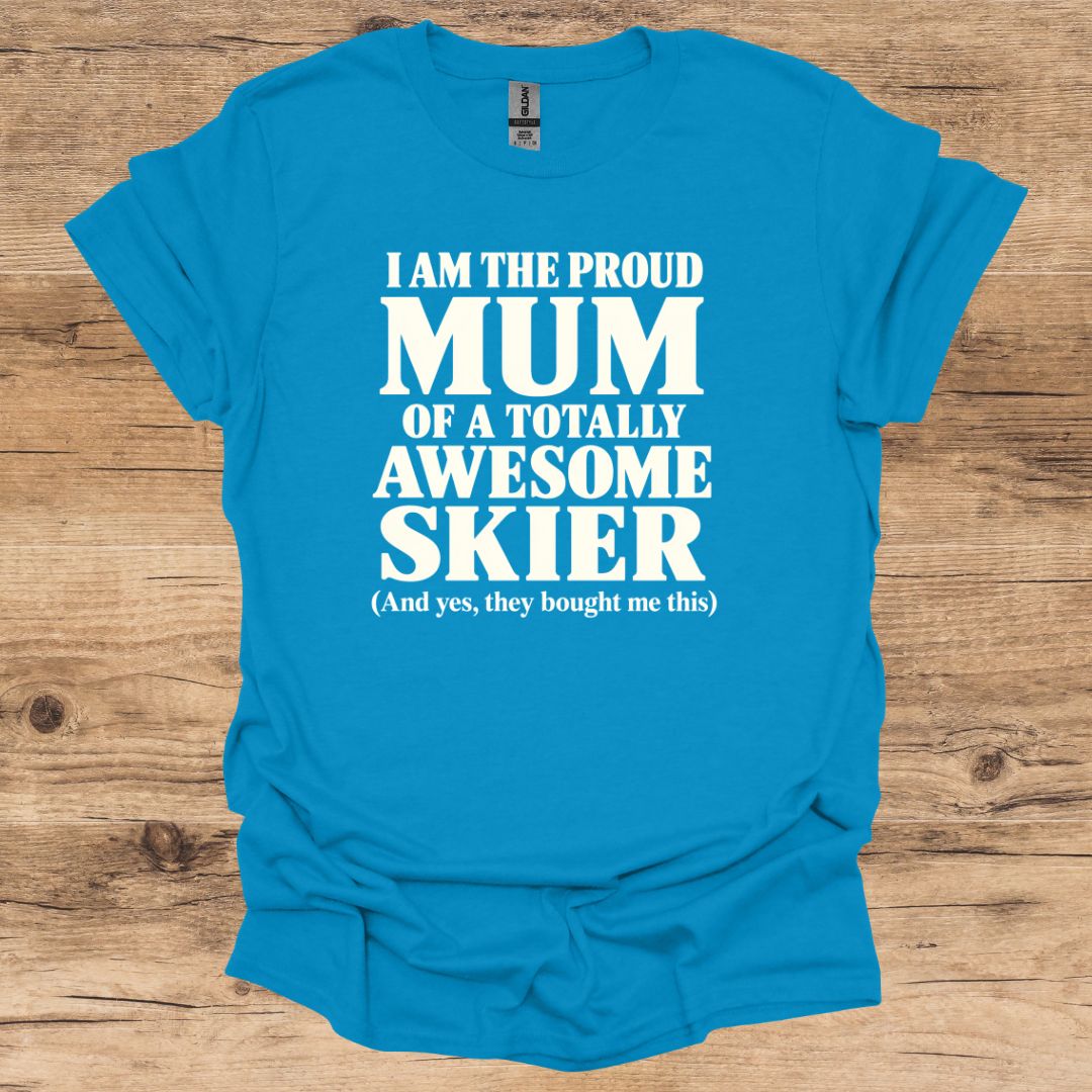 Proud Mum Skier T-Shirt
