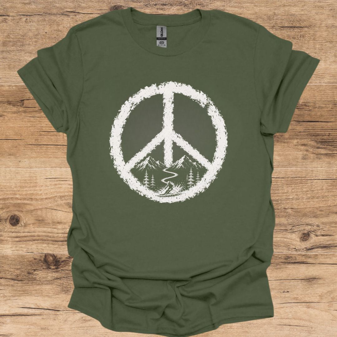 Skier Peace T-Shirt