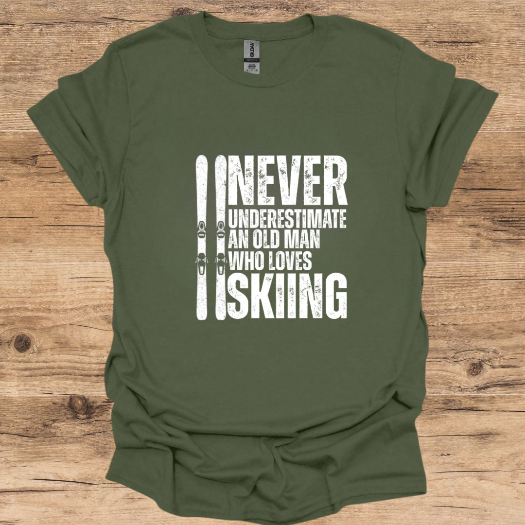 Old Man Loves Skiing T-Shirt