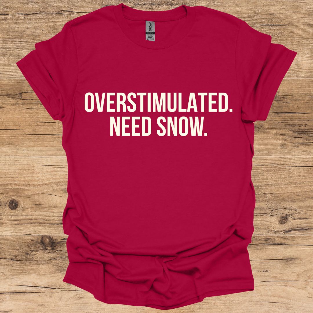 Overstimulated Need Snow T-Shirt