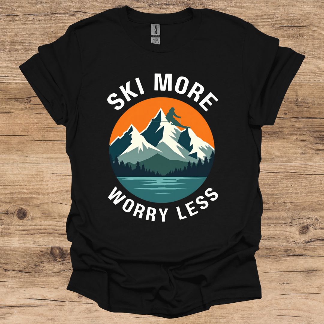 Ski More Worry Less T-Shirt