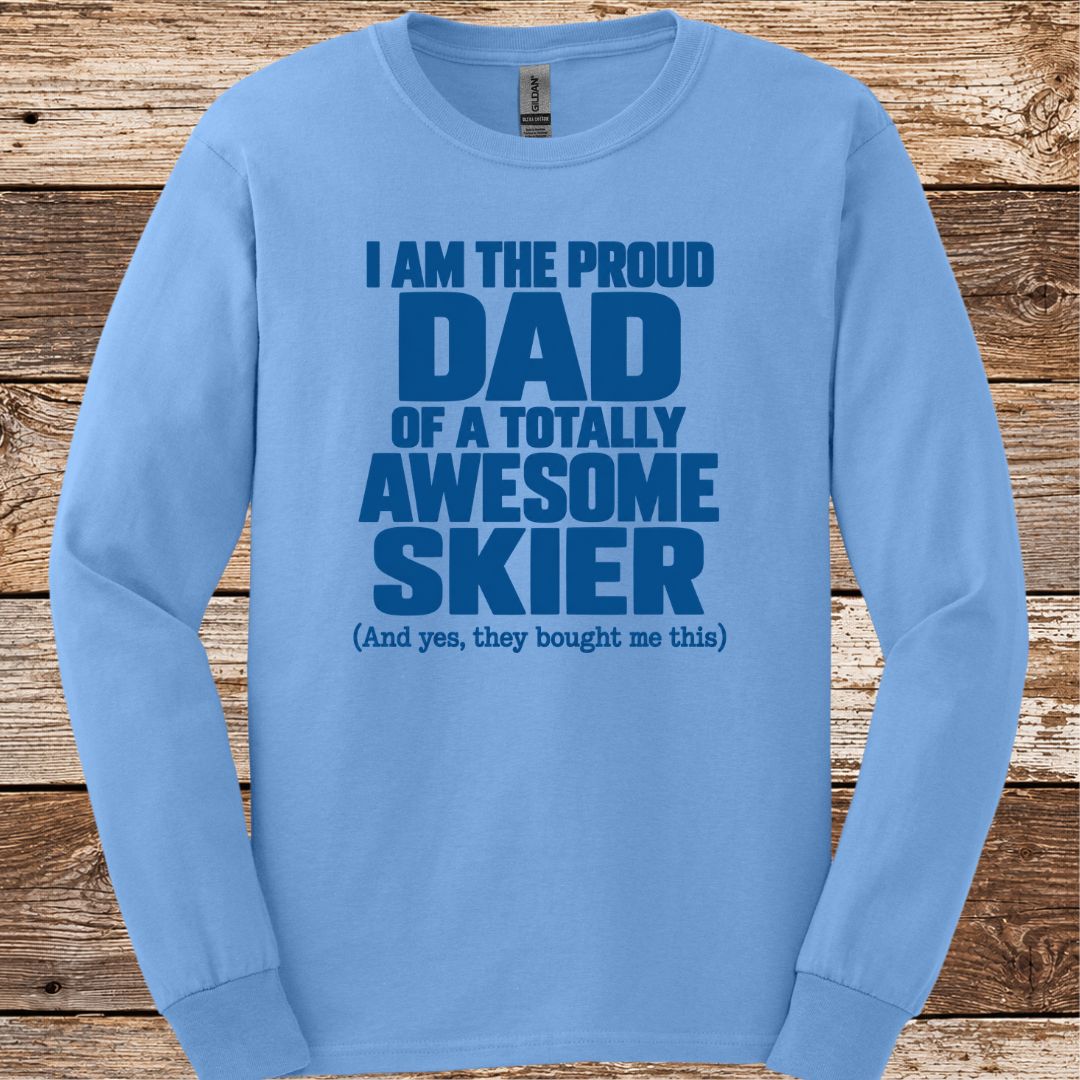 Proud Dad Skier Long Sleeve