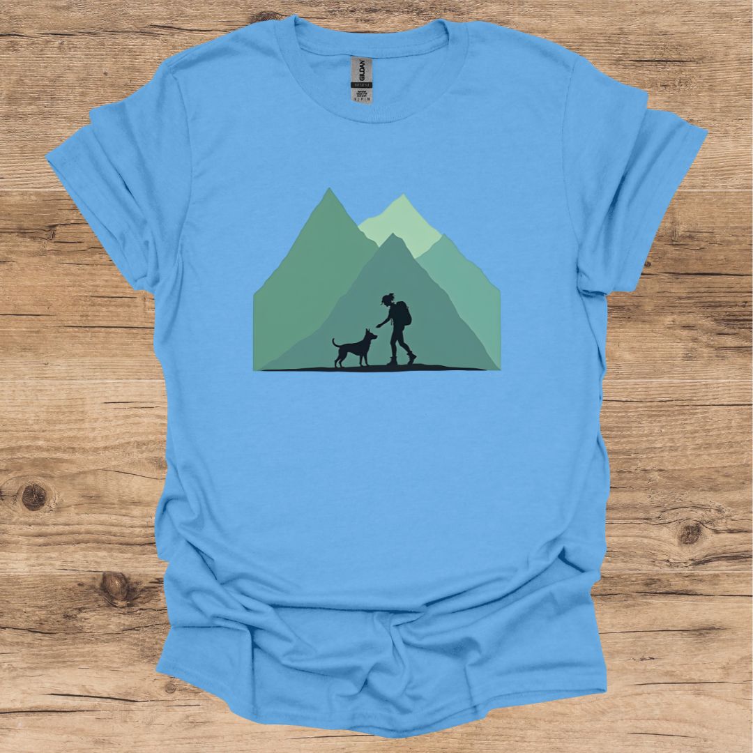 Hiking Girl & Dog T-Shirt