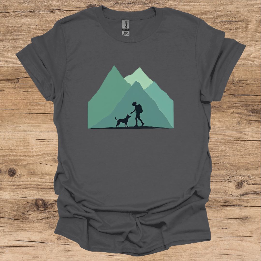 Hiking Girl & Dog T-Shirt