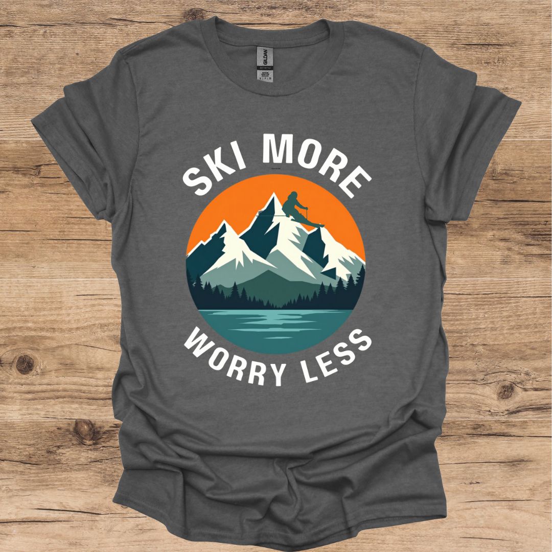Ski More Worry Less T-Shirt