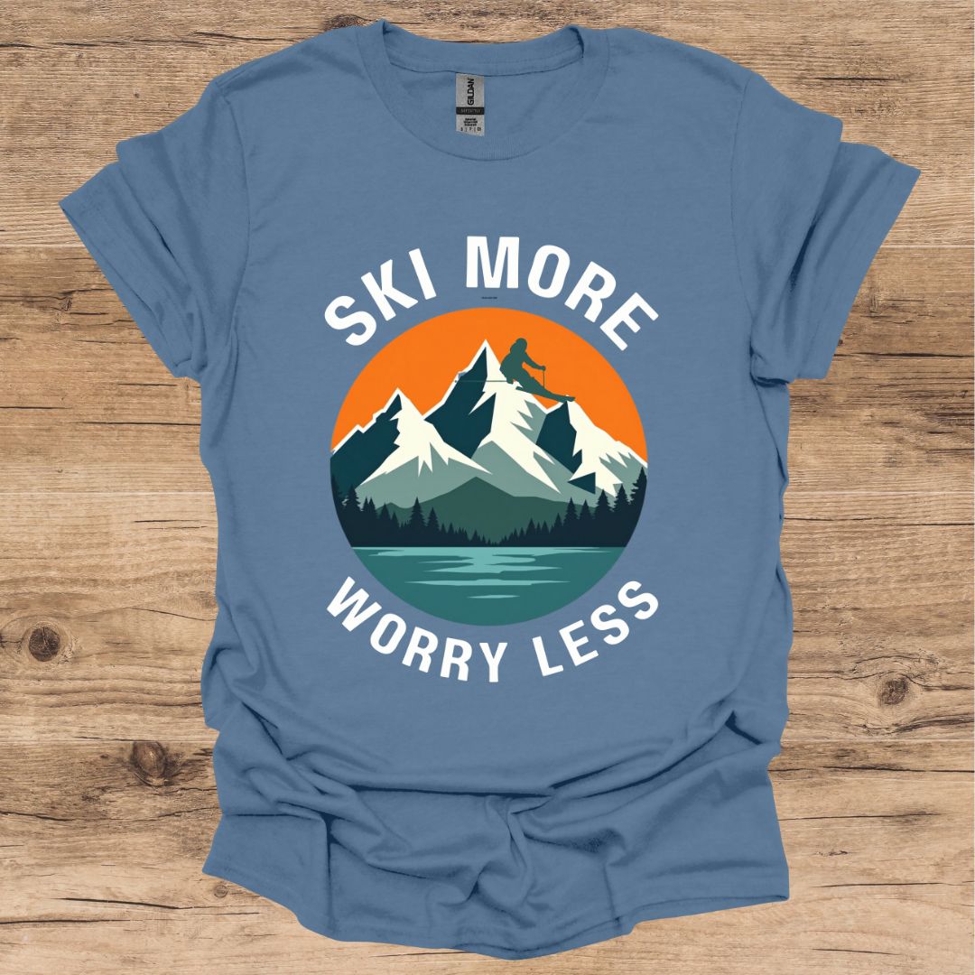 Ski More Worry Less T-Shirt