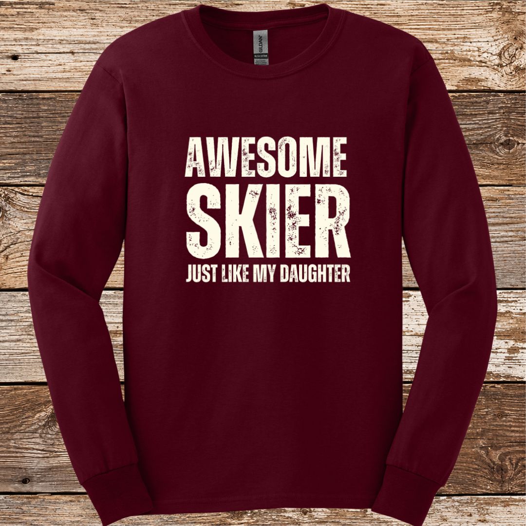 Awesome Skier Daughter Long Sleeve