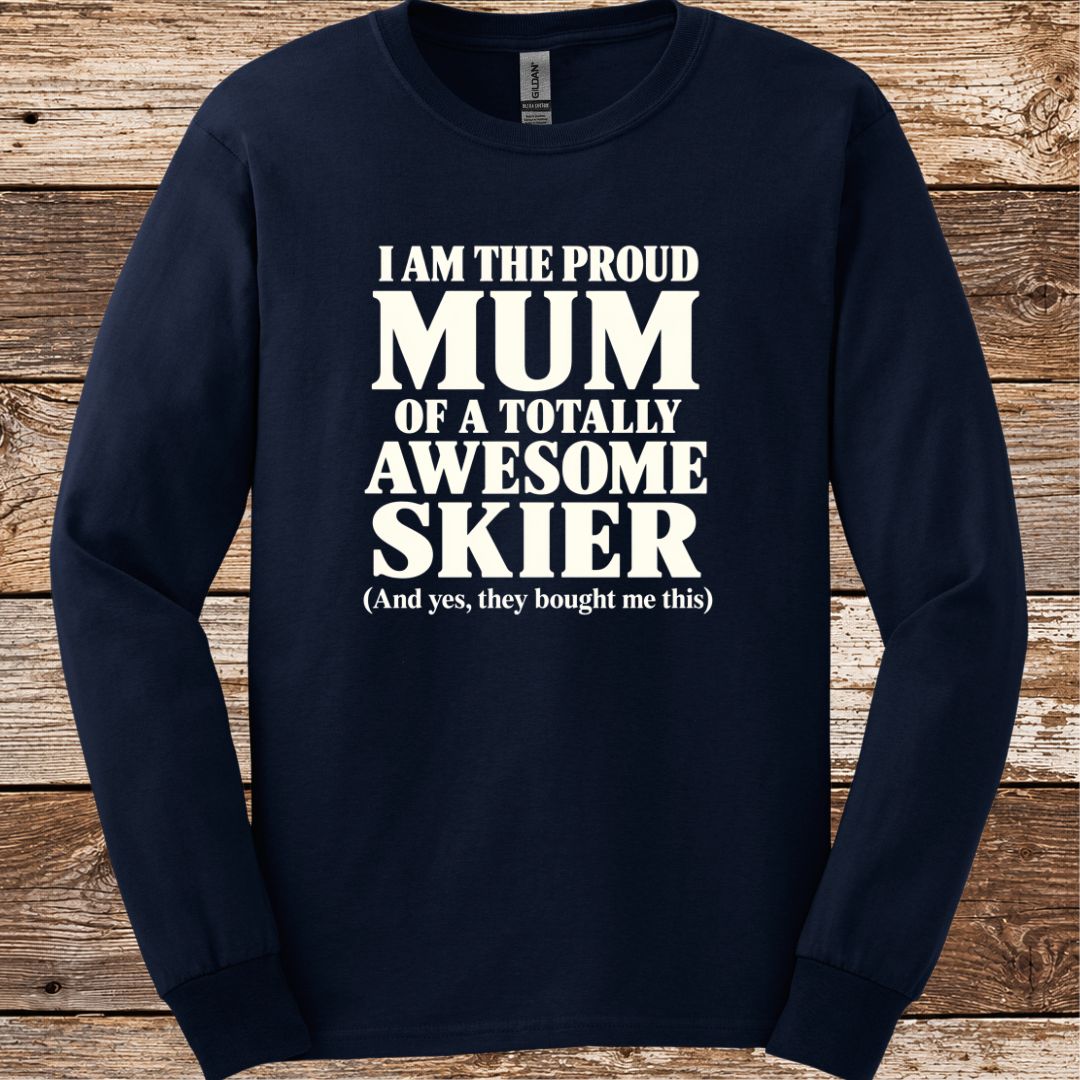 Proud Mum Skier Long Sleeve