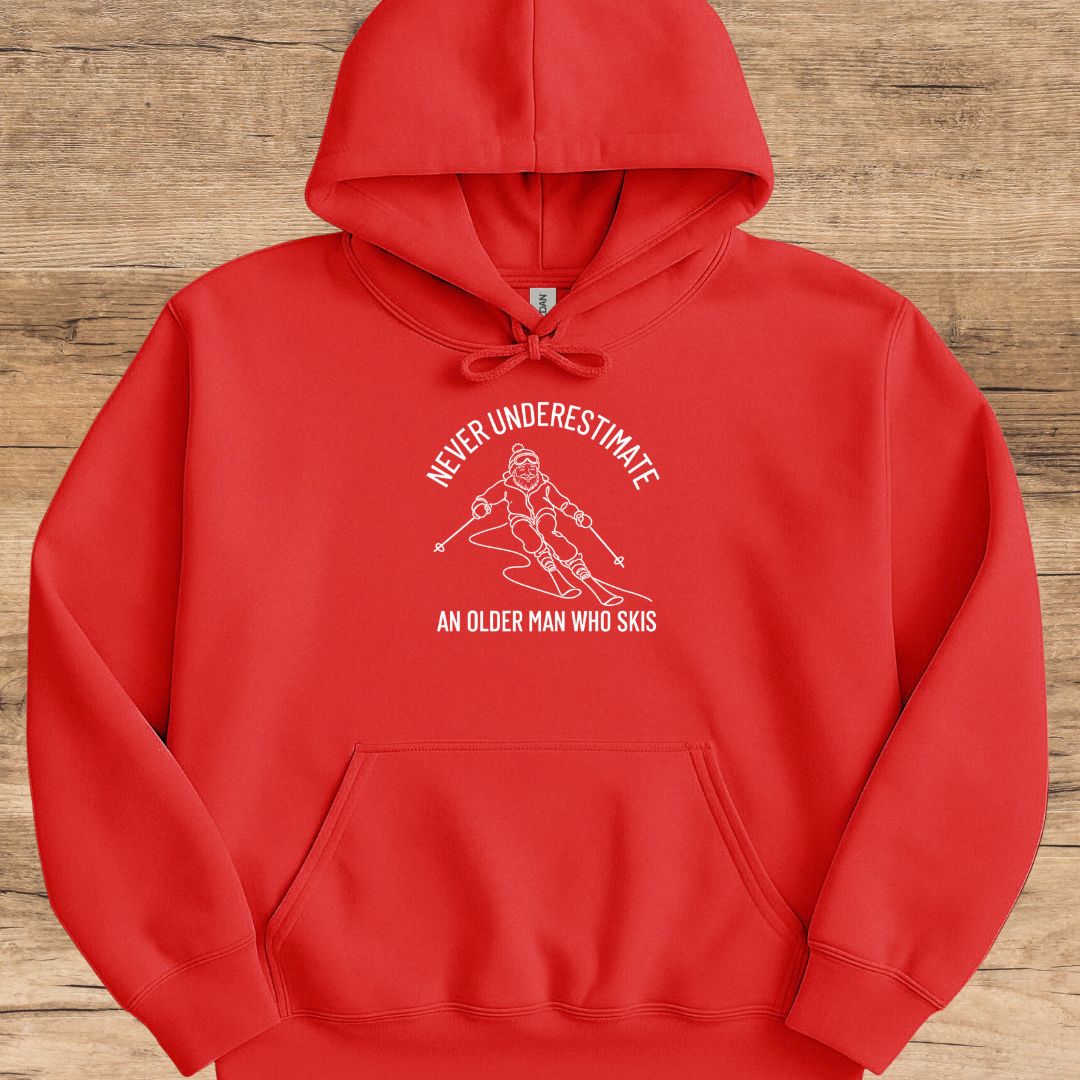 Line Underestimate Older Man Hoodie