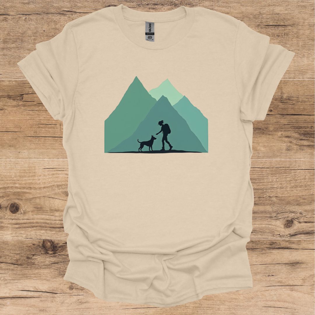 Hiking Girl & Dog T-Shirt