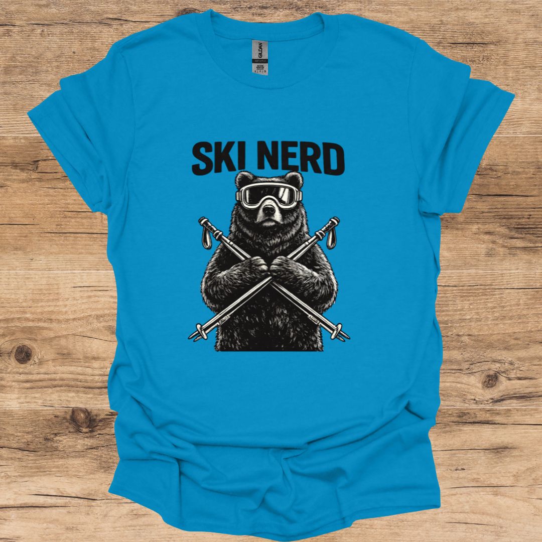 Ski Nerd Bear T-Shirt