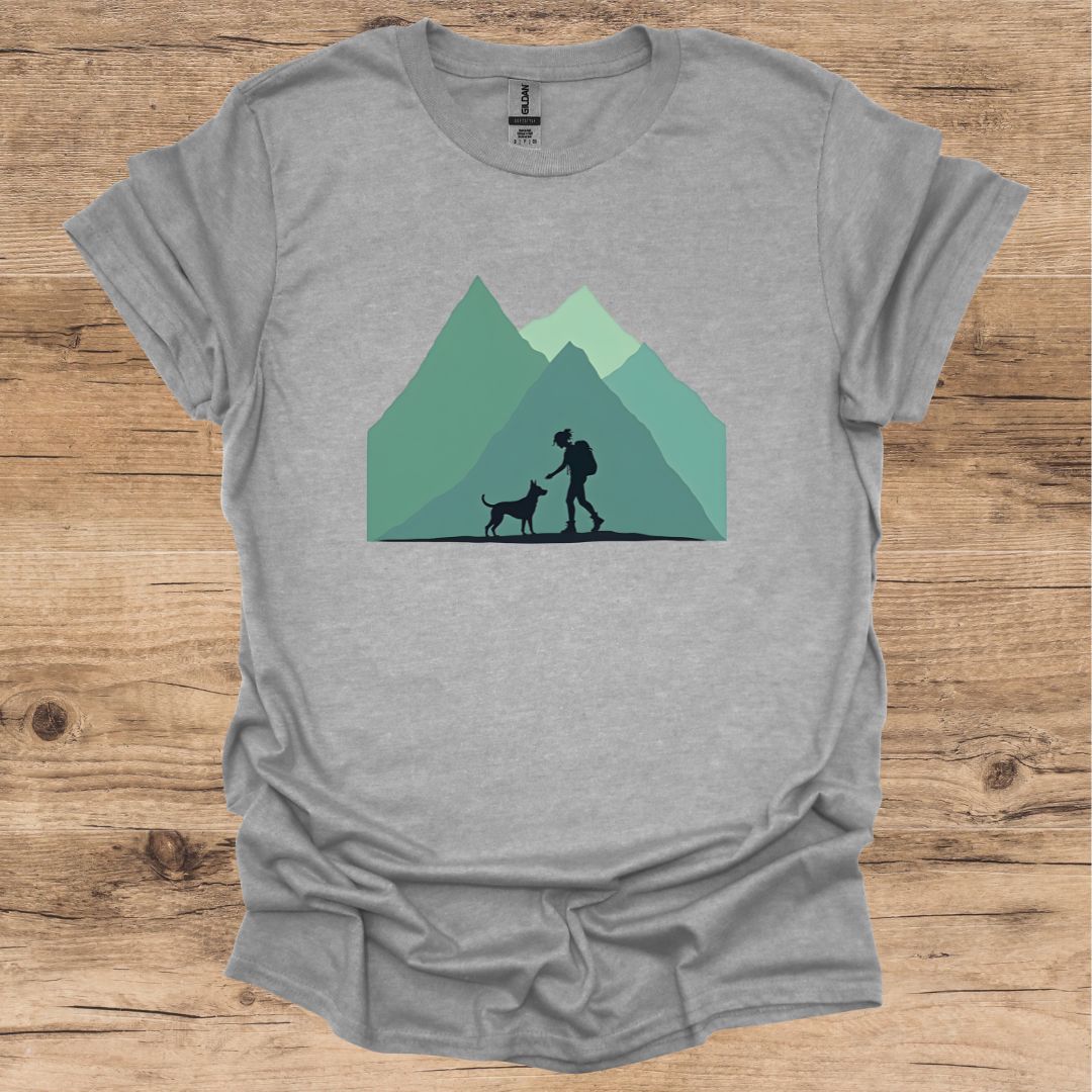Hiking Girl & Dog T-Shirt
