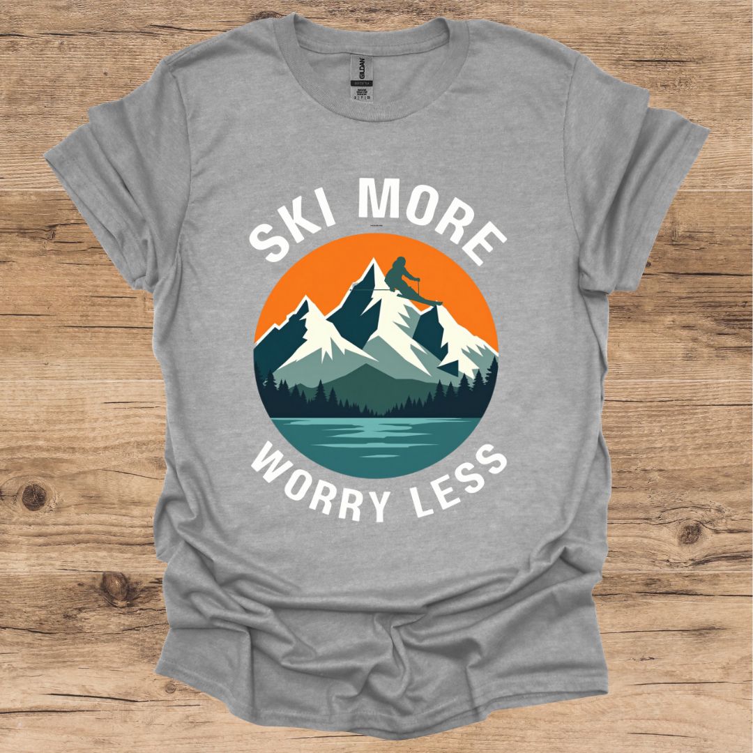 Ski More Worry Less T-Shirt
