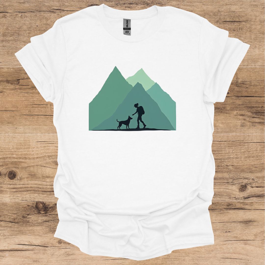 Hiking Girl & Dog T-Shirt