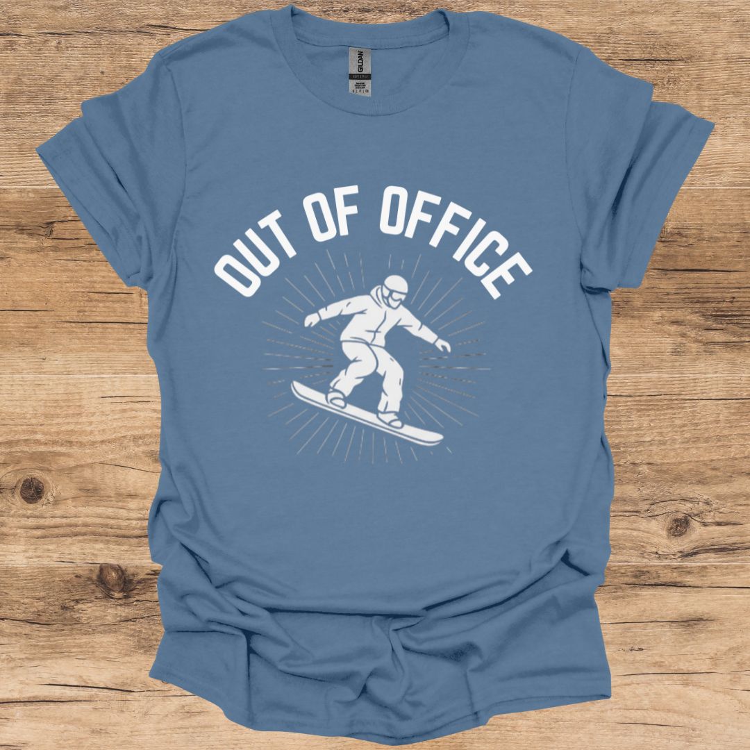 Out Of Office_Snowboard T-Shirt