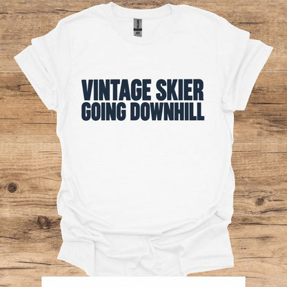 Vintage Skier Downhill T-Shirt