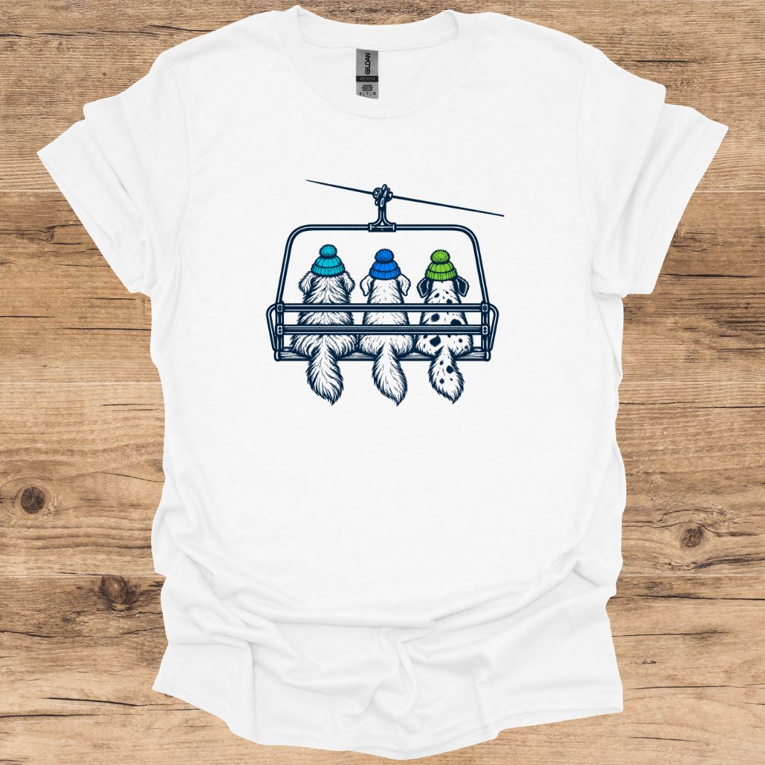 Triple Chairlift Dogs T-Shirt