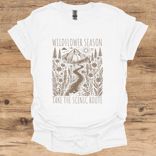 Wildflower Season Scenic Route T-Shirt