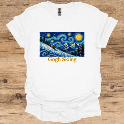 Gogh Skiing Ski T-Shirt