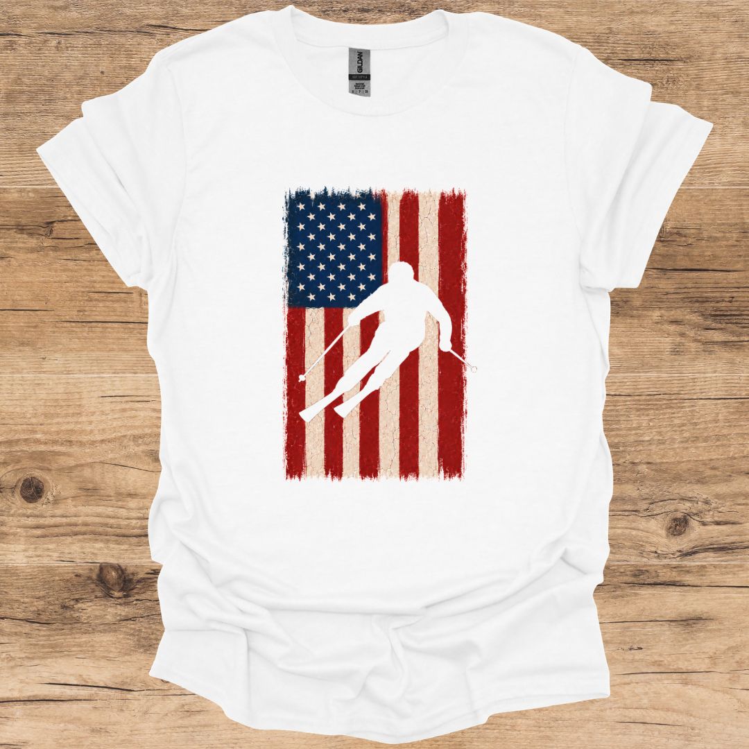 Red, White & Ski T-Shirt