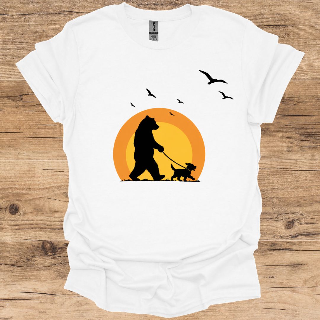 Sunset Bear & Dog T-Shirt
