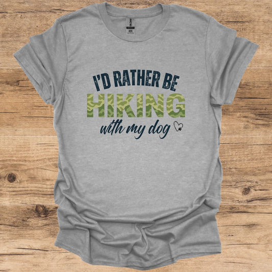 I'd Rather be Hiking_Dog T-Shirt