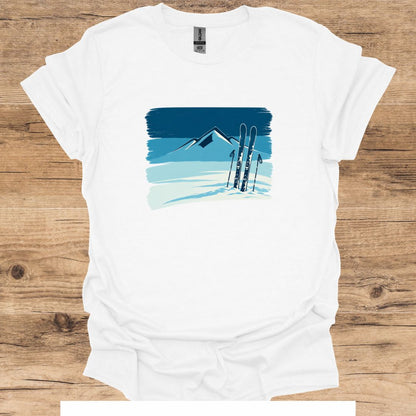 Brushstroke Skis T-Shirt
