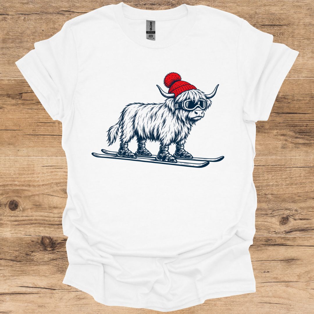 Cow Ski BeanieT-Shirt