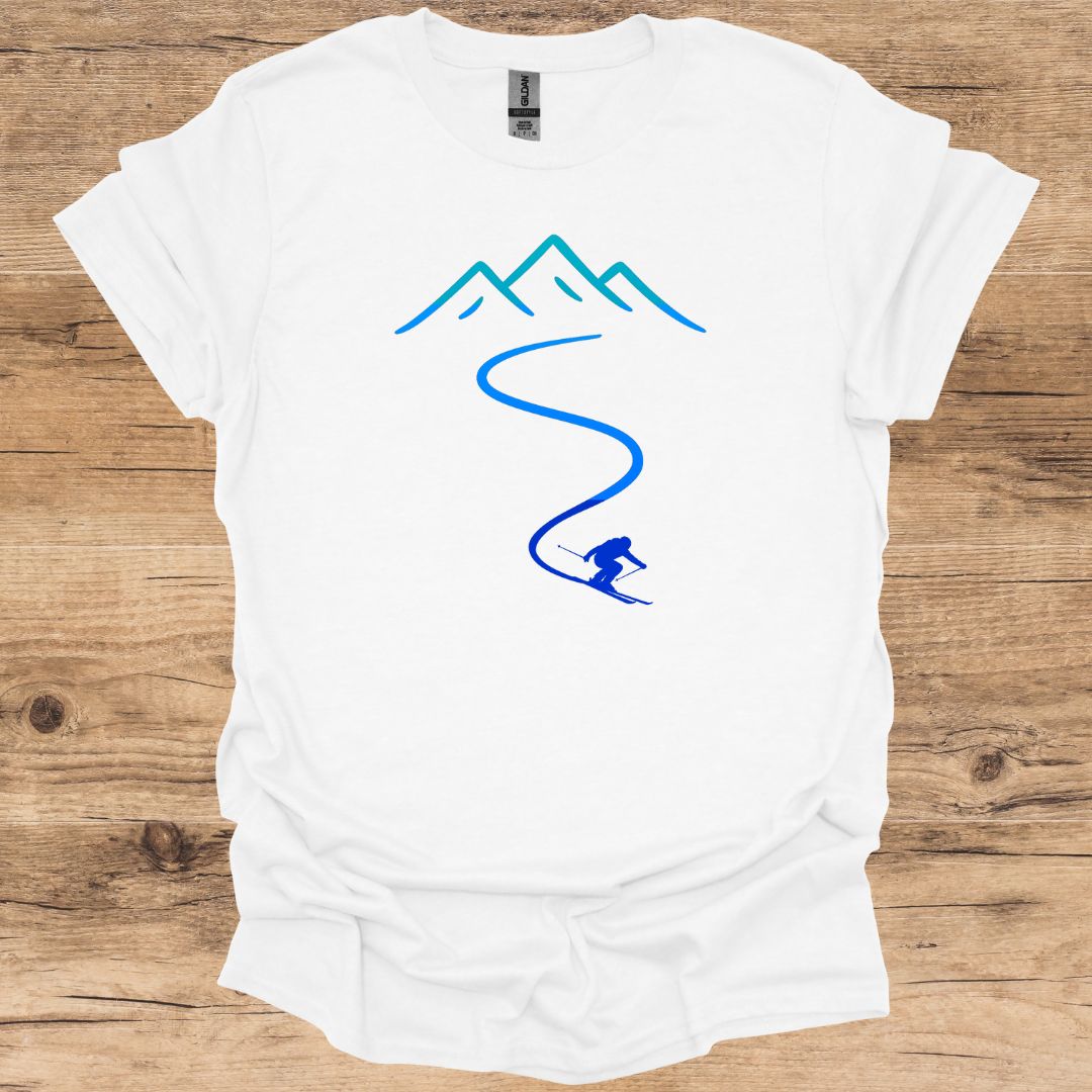 Ski Path_Neon T-Shirt