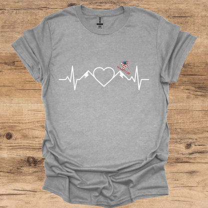 Heartbeat Ski USA T-Shirt
