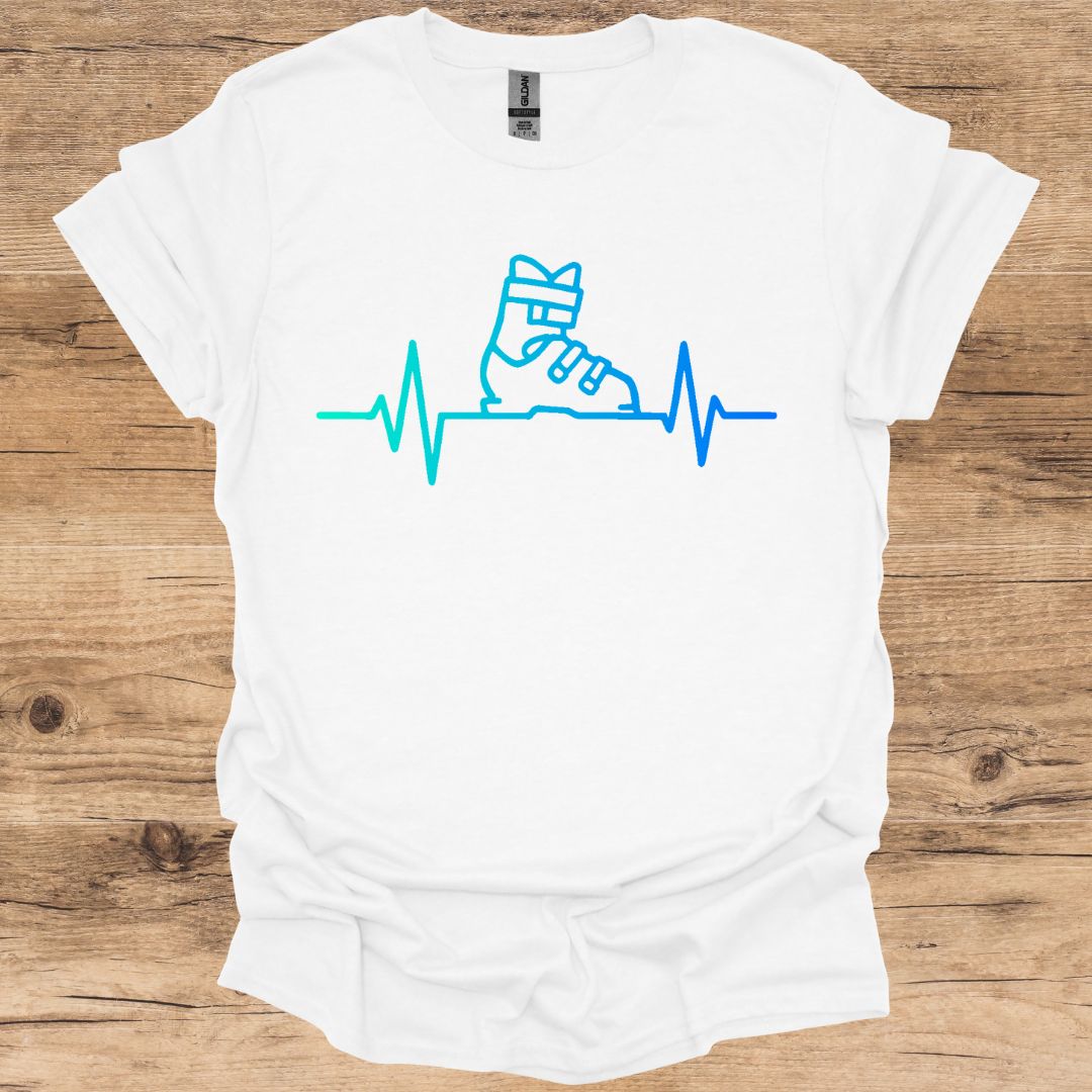 Ski Boot Heartbeat_Neon T-Shirt