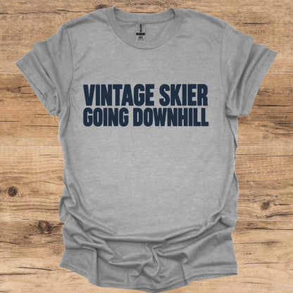 Vintage Skier Downhill T-Shirt