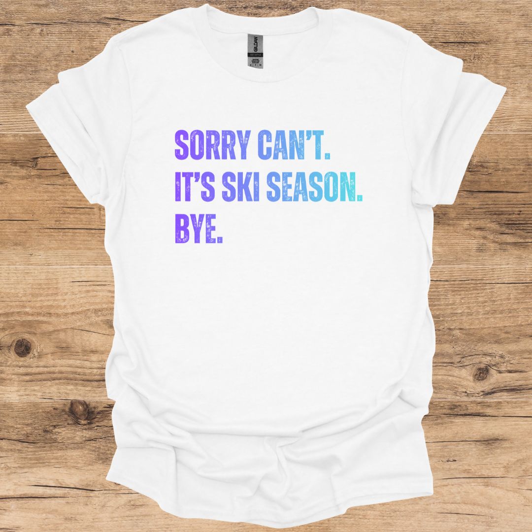 Ski Season Bye_Blue T-Shirt