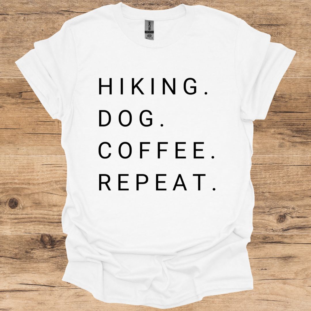 Hiking. Dog. Coffee. Repeat. T-Shirt